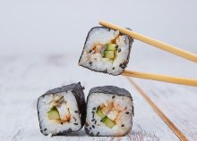 30 darabos sushi tál a Sushi Gardenben, a Kálvin térnél