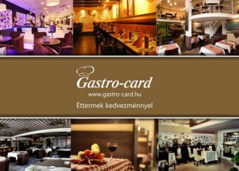 Egyél Budapest legjobb éttermeiben, akár 50% kedvezménnyel, a 3 vagy 6 hónapos Gastro-Card Ezüst kártyával