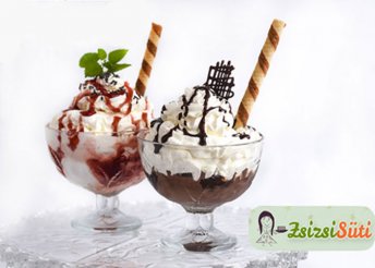 Fagylalt, fagylaltkehely, jegeskávé és bármilyen hűtött ital 2.700 Ft értékben 2 főnek a ZsizsiSütiben