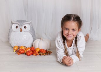 Őszi gyermekfotózás 6-8 retusált fotóval
