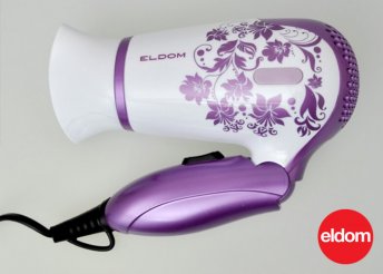 Összecsukható hajszárító két sebességi fokozattal