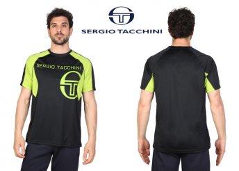 Sergio Tacchini férfi, környakú, rövid ujjú póló