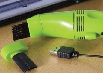 USB mini porszívó, cserélhető fejjel
