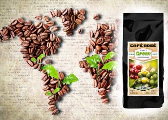 Cafe Rosé Green biokávé zöldkávéval 250 g-os kiszerelésben