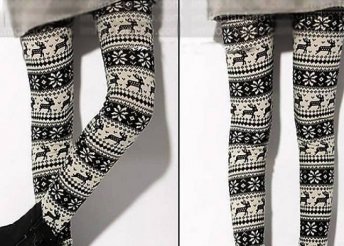 Divatos téli mintás leggings, meleg és rugalmas anyagból, egy méretben és választható 2 féle mintával