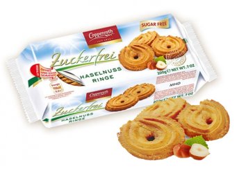 Herbavitál cukormentes mogyorós gyűrűk 200 g-os kiszerelésben