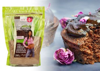 Szafi fitt étcsokoládé ízű muffin lisztkeverék édesítőszerrel 280 g-os kiszerelésben