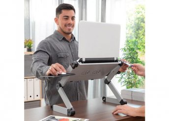 Állítható többállású laptop asztal