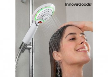 Hőmérséklet érzékelős és kijelzős LED zuhany