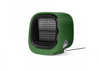 Hordozható mini léghűtő ventilátor - USB - zöld