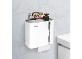 WC-papír tartó szekrény - fehér - 248 x 130 x 230 mm