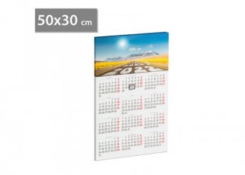 LED-es fali naptár - 2 x AA, 50 x 30 cm