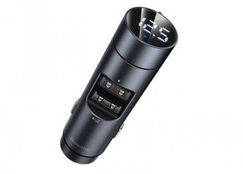 Baseus Energy Column Bluetooth - FM Transzmitter - Autós Töltő - Fekete