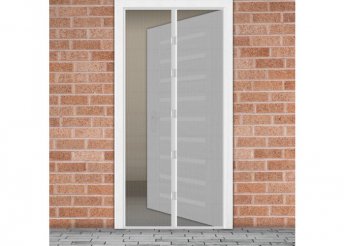Szúnyogháló függöny ajtóra - fehér