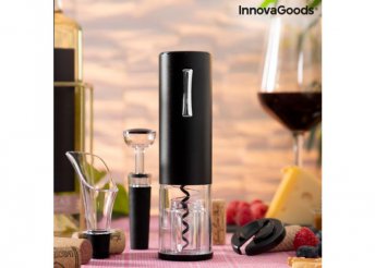 Újratölthető elektromos dugóhúzó bortartozékokkal Corklux InnovaGoods