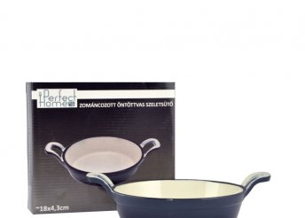 Perfect Home Zománcozott öntöttvas szeletsütő mini acélkék