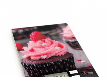 Konyhai mérleg - muffin rózsaszín