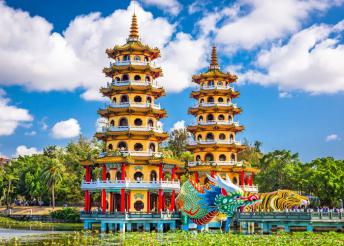 Körutazás Tajvanon tengerparti pihenéssel, repülőjeggyel, illetékkel, hajó- és vonatjeggyel, félpanzióval