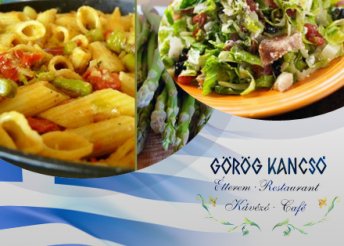 Ételfogyasztás a Görögkancsó étteremben 2 főnek