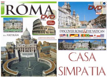 Róma útikönyv DVD melléklettel és ajándékkuponokkal a Casa Simpatiától