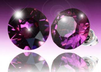 Xirius kristály fülbevaló a Swarovskitól, 13 féle színben, Swarovski-Elements kristályokból